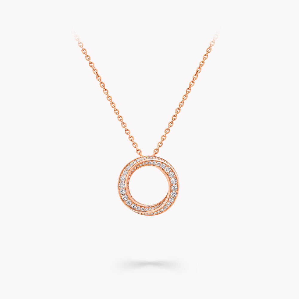 Spiral Pavé Diamond Pendant